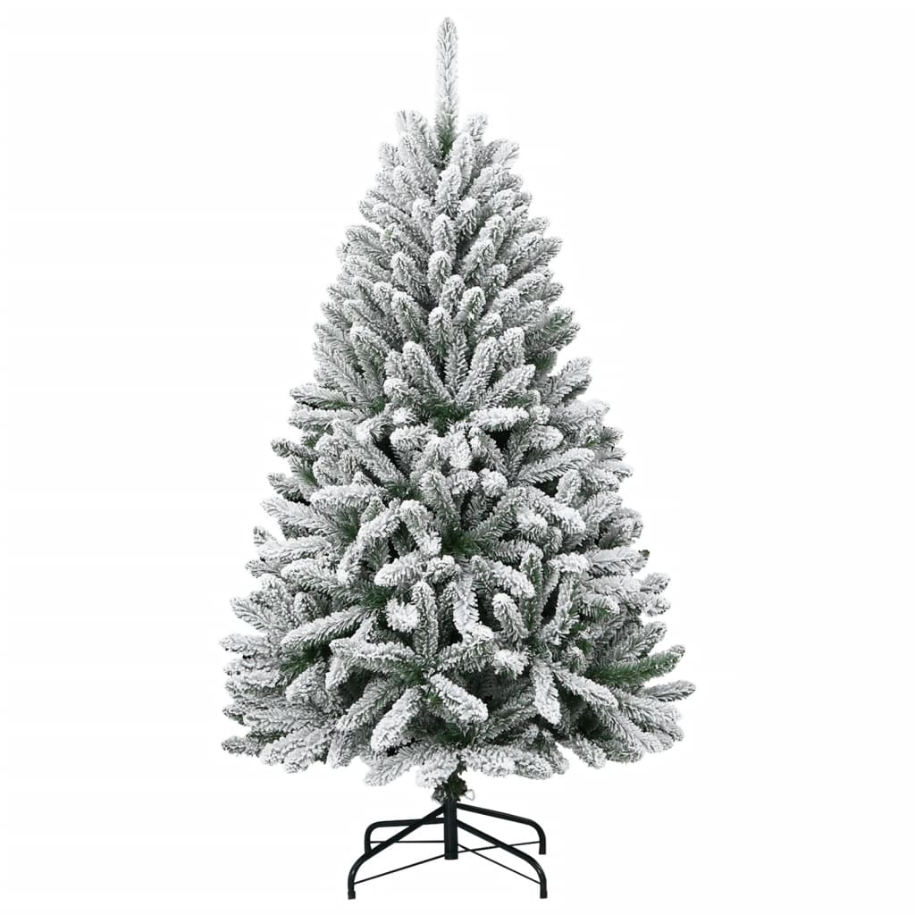 vidaXL Sapin de Noël artificiel pliant enneigé 120 cm