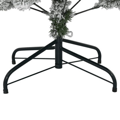 vidaXL Sapin de Noël artificiel pliant enneigé 120 cm