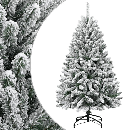 vidaXL Künstlicher Weihnachtsbaum Klappbar Beschneit 150 cm
