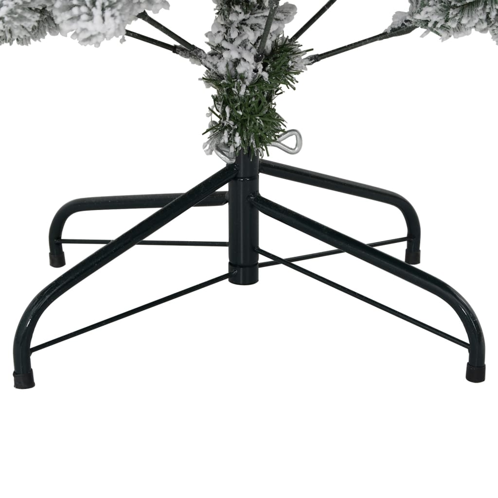 vidaXL Künstlicher Weihnachtsbaum Klappbar Beschneit 150 cm