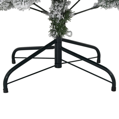 vidaXL Künstlicher Weihnachtsbaum Klappbar Beschneit 150 cm