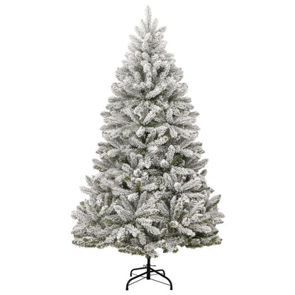 vidaXL Sapin de Noël Artificiel Pliant Enneigé 210 cm