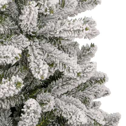 vidaXL Sapin de Noël Artificiel Pliant Enneigé 210 cm