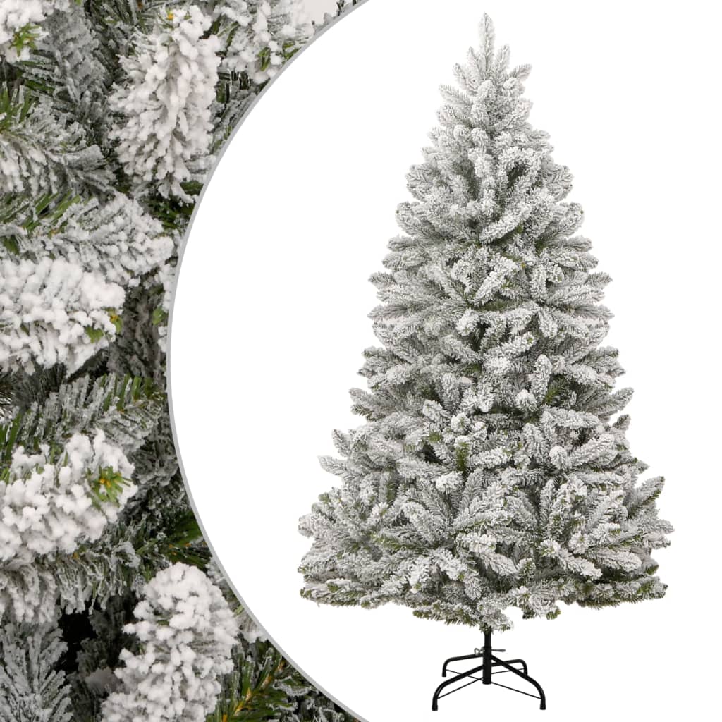 vidaXL Künstlicher Weihnachtsbaum Klappbar Beschneit 240 cm