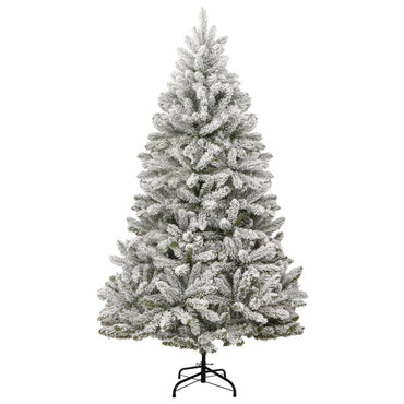 vidaXL Künstlicher Weihnachtsbaum Klappbar Beschneit 240 cm