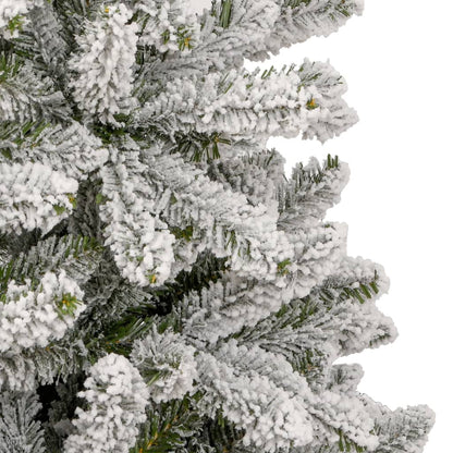 vidaXL Künstlicher Weihnachtsbaum Klappbar Beschneit 240 cm