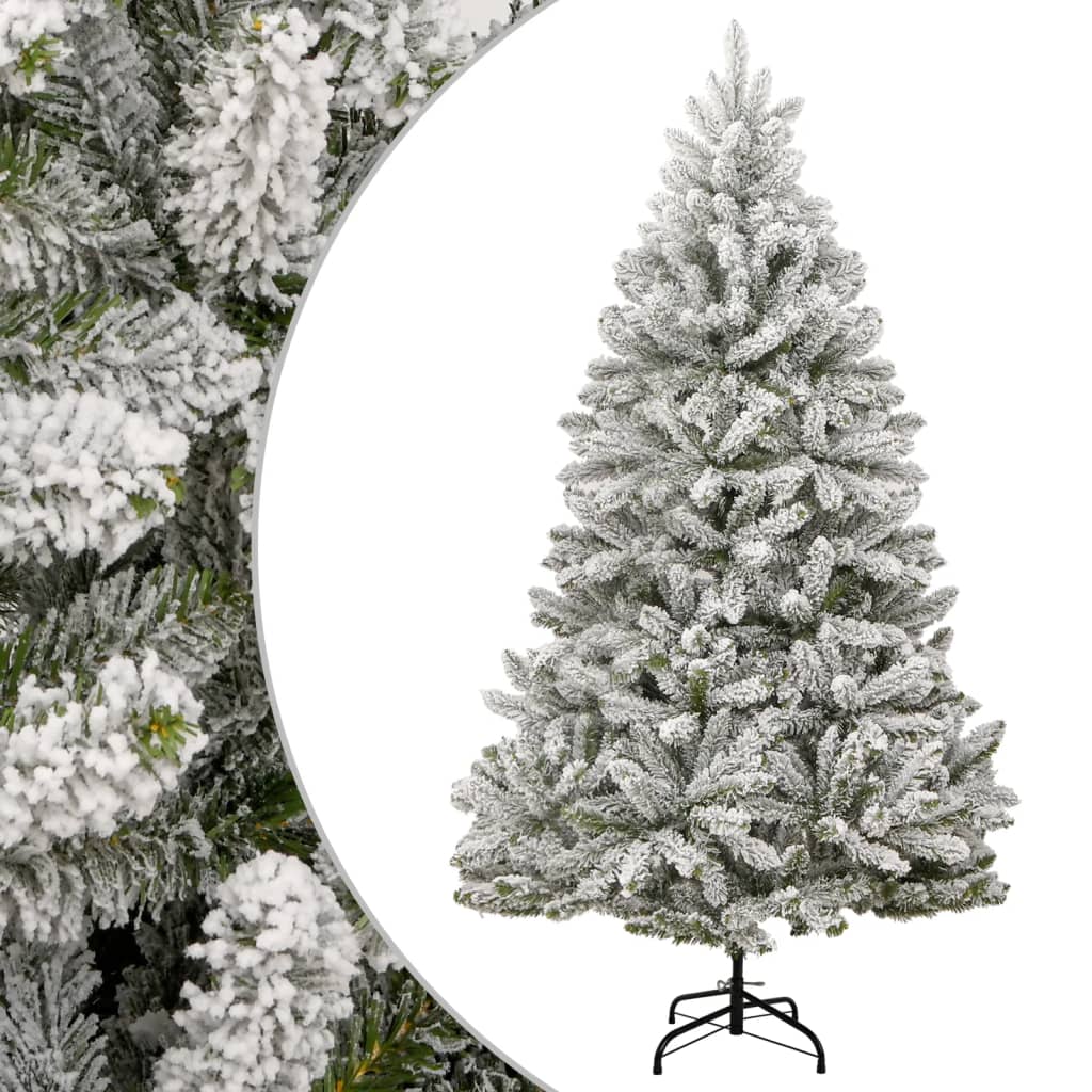 vidaXL Künstlicher Weihnachtsbaum Klappbar Beschneit 270 cm