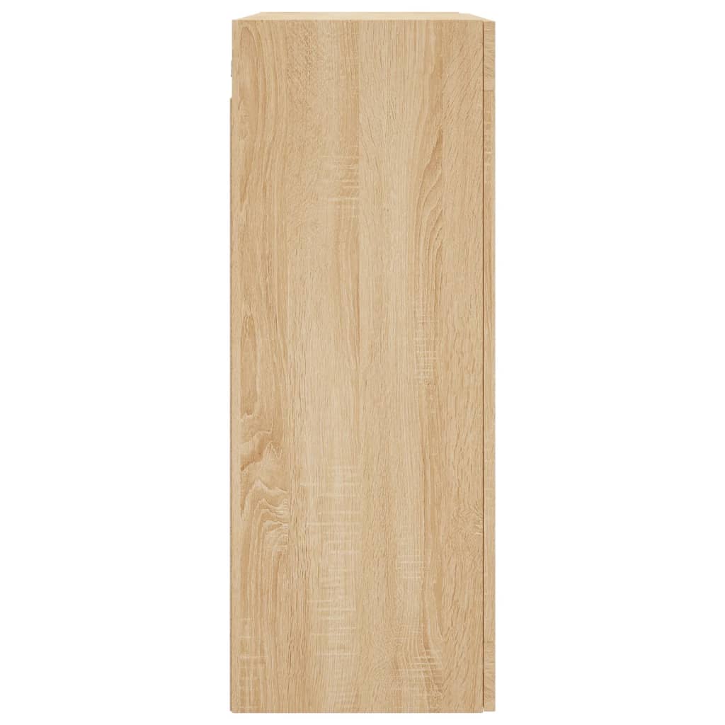 vidaXL Armoires murales 2 pcs Chêne Sonoma Bois d'ingénierie