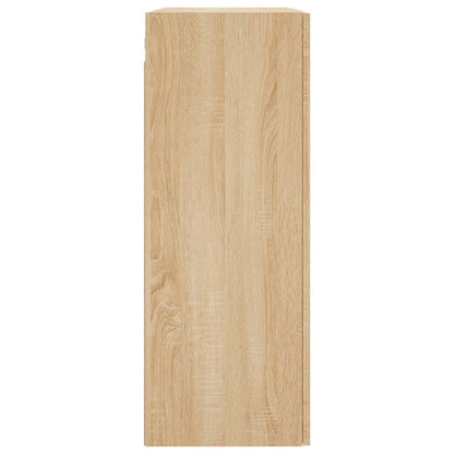 vidaXL Armoires murales 2 pcs Chêne Sonoma Bois d'ingénierie