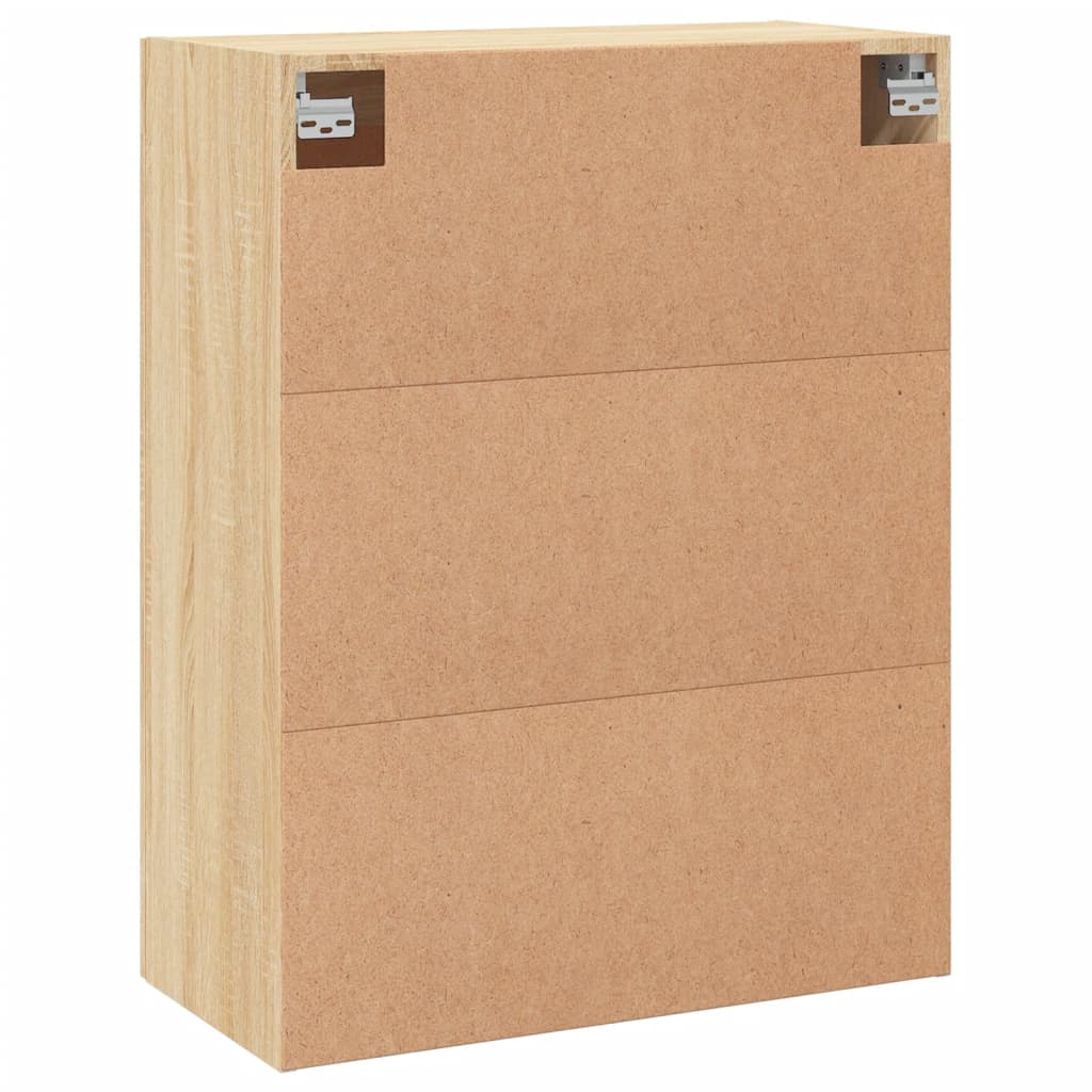 vidaXL Armoires murales 2 pcs Chêne Sonoma Bois d'ingénierie