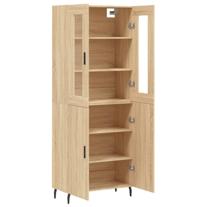 vidaXL Vaisselier chêne Sonoma 69,5x34x180 cm Aggloméré
