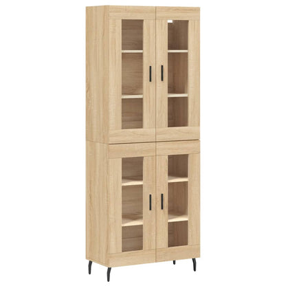 vidaXL Highboard Sonoma-Eiche 69,5x34x180 cm Holzwerkstoff