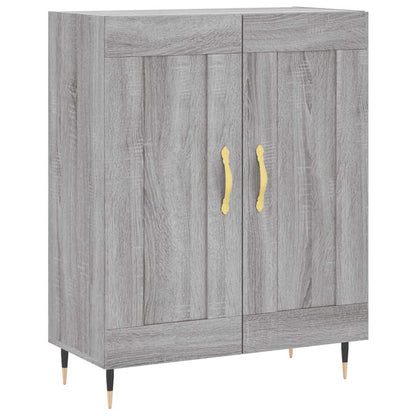 Highboard Grau Sonoma 69,5x34x180 cm Holzwerkstoff