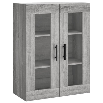 vidaXL Highboard gris Sonoma 69,5x34x180 cm en bois d'ingénierie