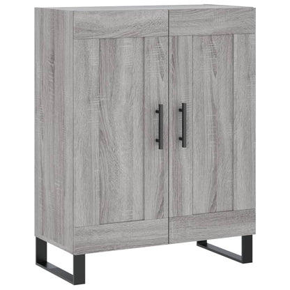 vidaXL Highboard gris Sonoma 69,5x34x180 cm en bois d'ingénierie