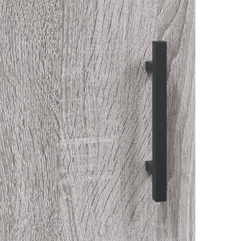 vidaXL Highboard gris Sonoma 69,5x34x180 cm en bois d'ingénierie