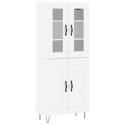 vidaXL Highboard Weiß 69,5x34x180 cm Holzwerkstoff
