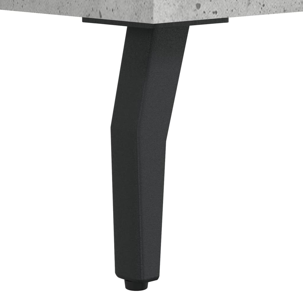 vidaXL Bahut gris béton 69,5x34x180 cm Aggloméré