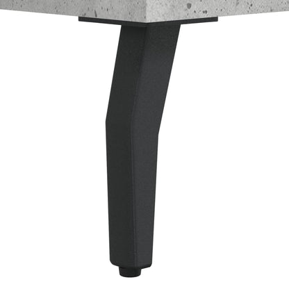 vidaXL Bahut gris béton 69,5x34x180 cm Aggloméré