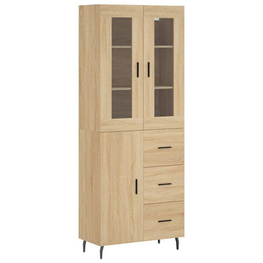 vidaXL Vaisselier chêne Sonoma 69,5x34x180 cm Aggloméré