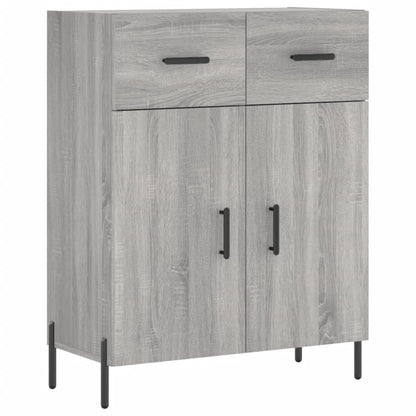 Highboard Grau Sonoma 69,5x34x180 cm Holzwerkstoff