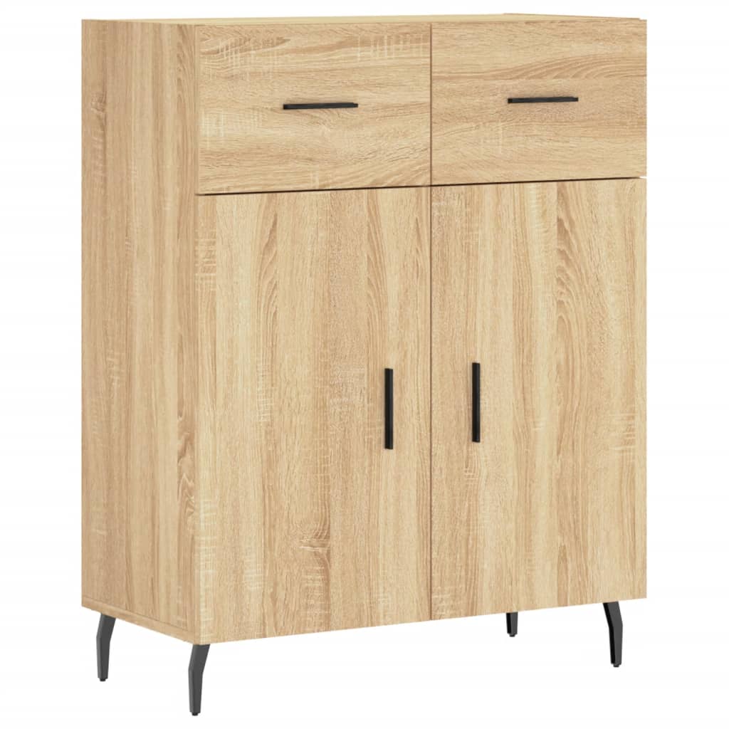 vidaXL Vaisselier chêne Sonoma 69,5x34x180 cm Aggloméré