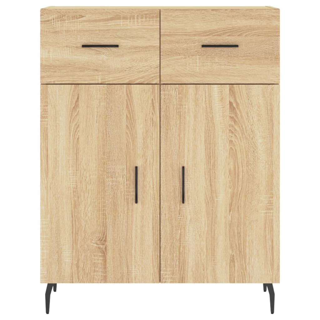 vidaXL Vaisselier chêne Sonoma 69,5x34x180 cm Aggloméré