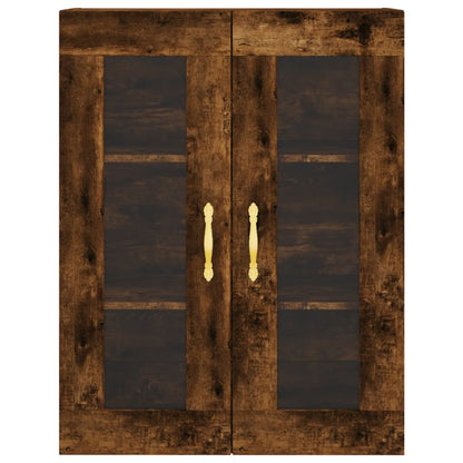 vidaXL Bahut chêne fumé 69,5x34x180 cm Bois d'ingénierie