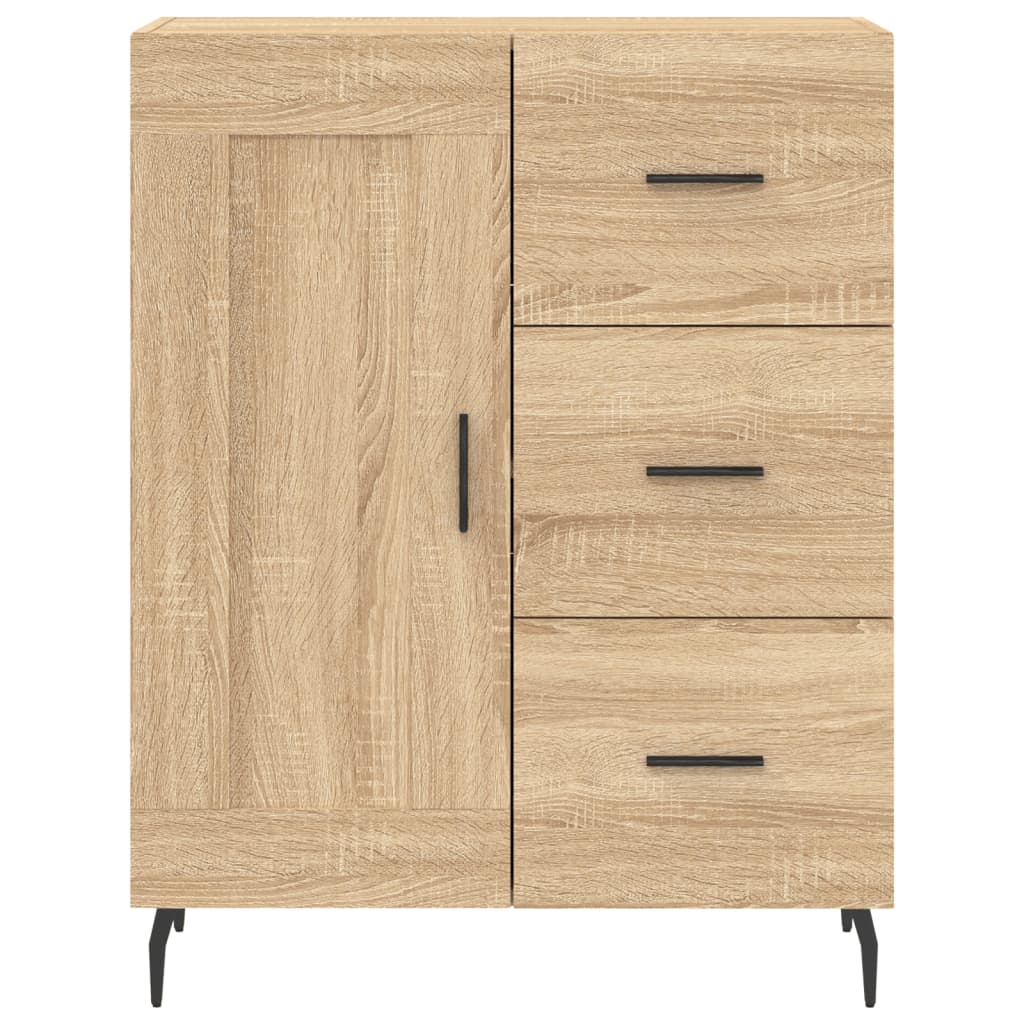 vidaXL Highboard Sonoma-Eiche 69,5x34x180 cm Holzwerkstoff