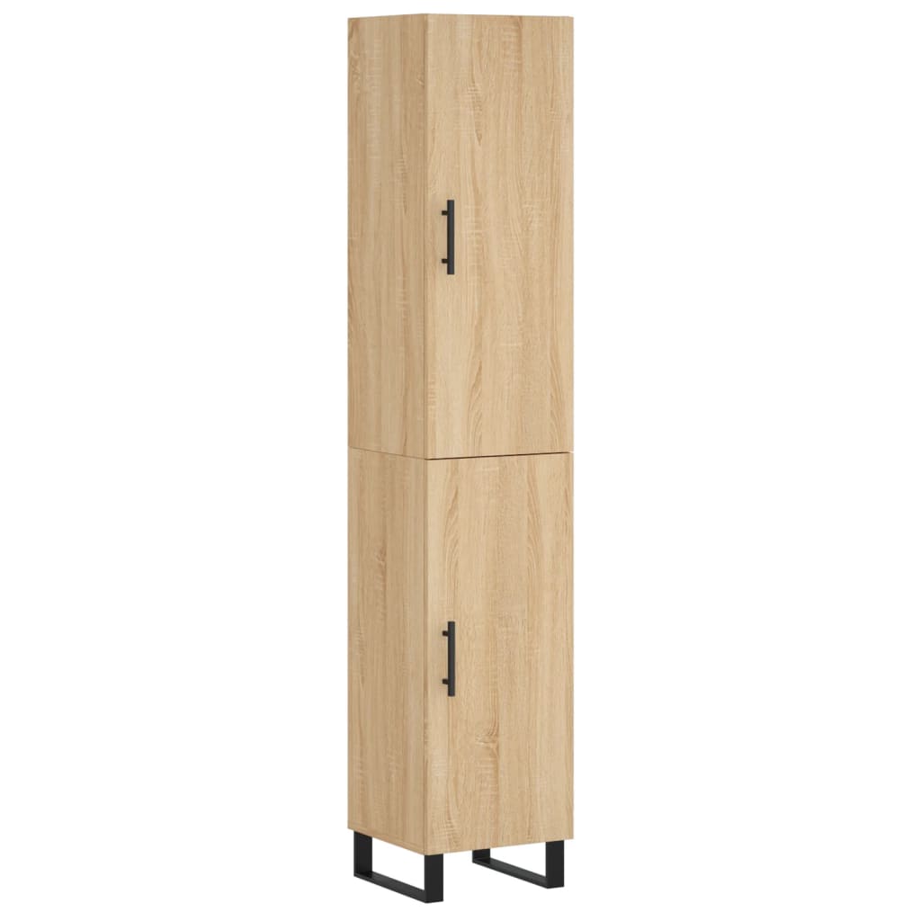 Highboard vidaXL chêne Sonoma 34,5x34x180 cm Aggloméré