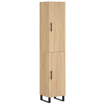 Highboard vidaXL chêne Sonoma 34,5x34x180 cm Aggloméré
