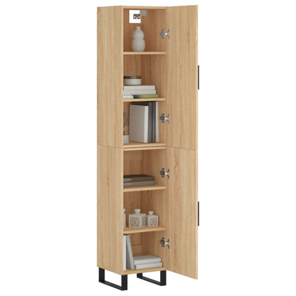 Highboard vidaXL chêne Sonoma 34,5x34x180 cm Aggloméré