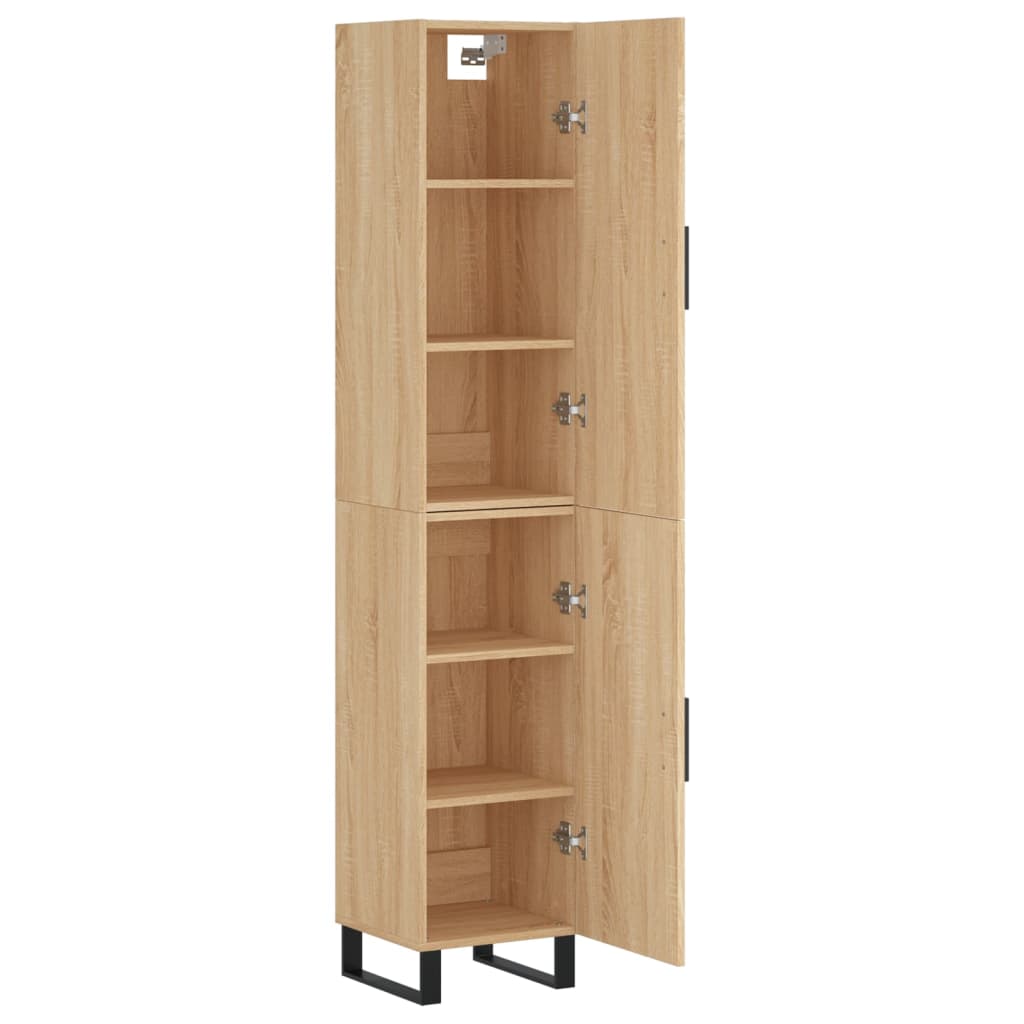 Highboard vidaXL chêne Sonoma 34,5x34x180 cm Aggloméré