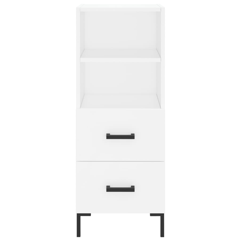 vidaXL Highboard Weiß 34,5x34x180 cm Holzwerkstoff