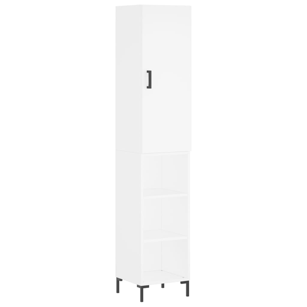 vidaXL Highboard Weiß 34,5x34x180 cm Holzwerkstoff