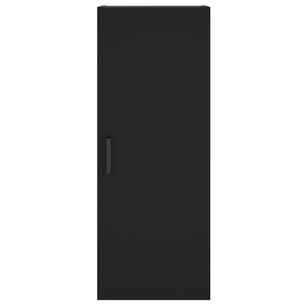 vidaXL Highboard Schwarz 34,5x34x180 cm Holzwerkstoff