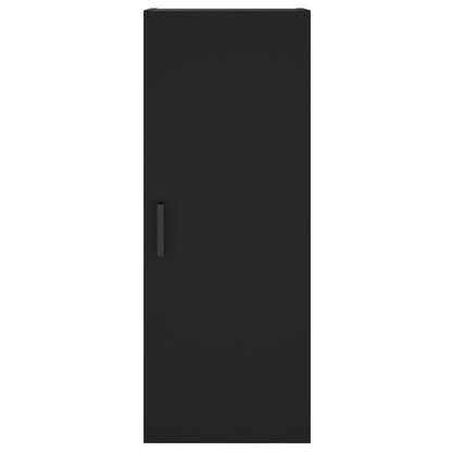 vidaXL Highboard Schwarz 34,5x34x180 cm Holzwerkstoff