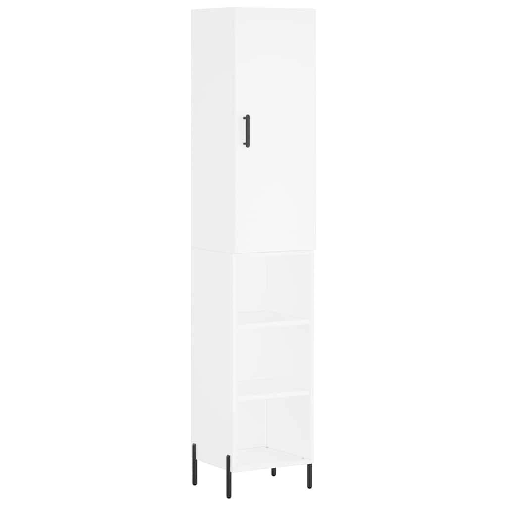 Highboard Weiß 34,5x34x180 cm Holzwerkstoff