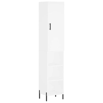 Highboard Weiß 34,5x34x180 cm Holzwerkstoff