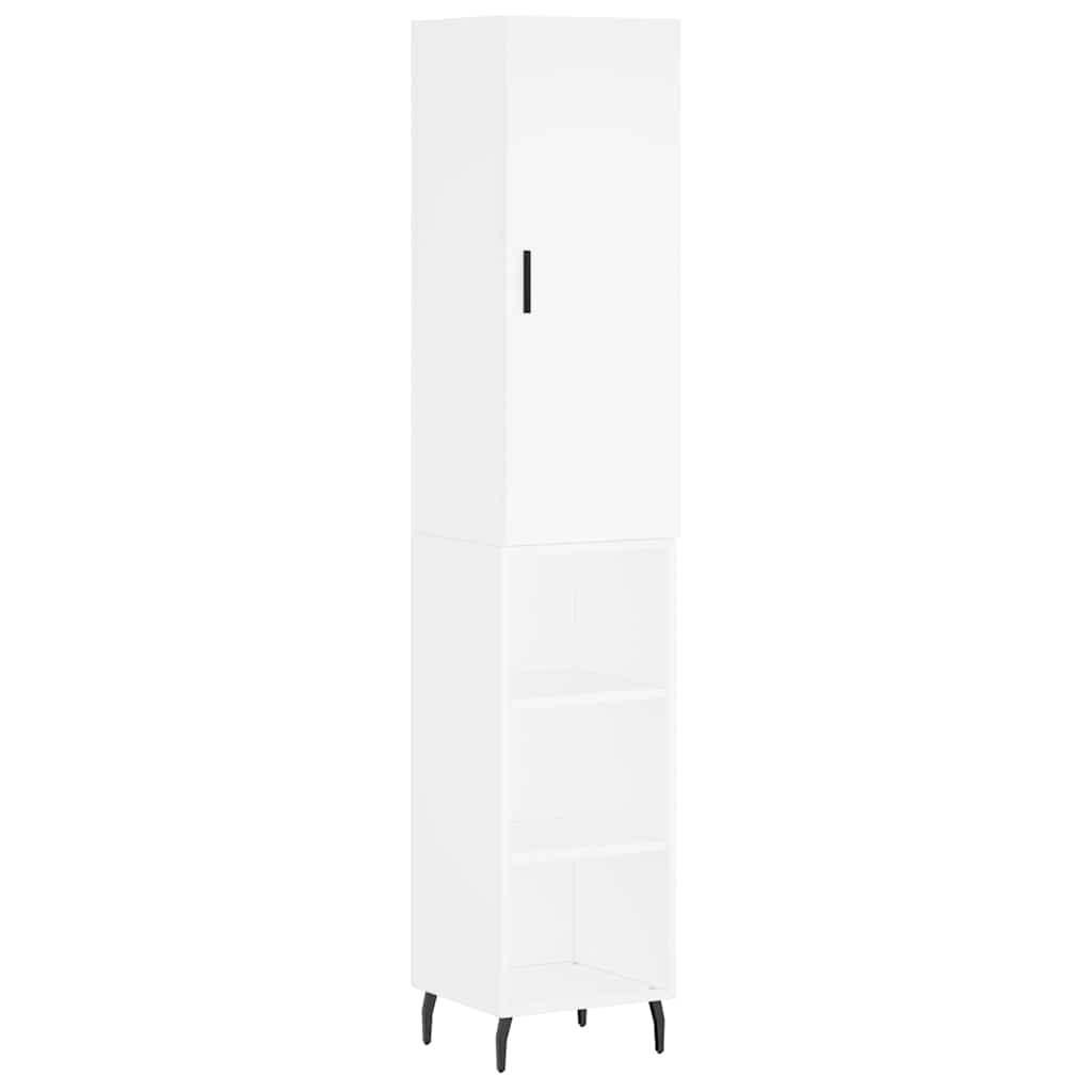 Highboard Weiß 34,5x34x180 cm Holzwerkstoff