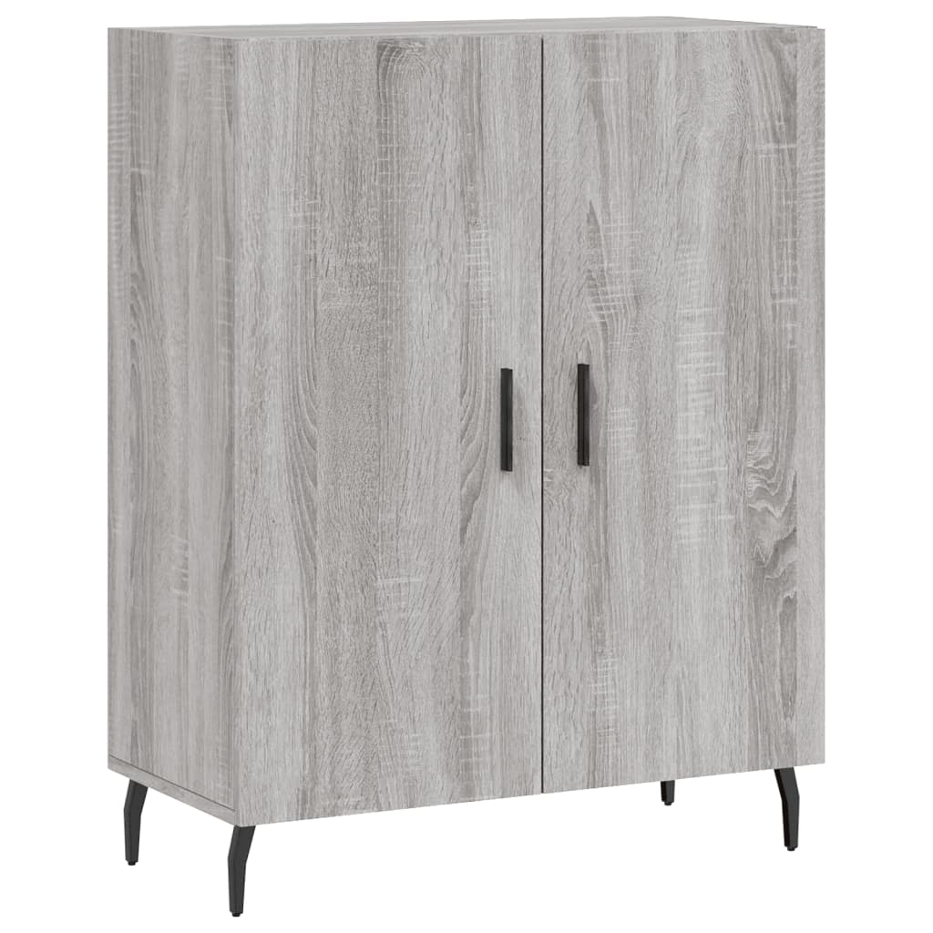 vidaXL Highboard gris Sonoma 69,5x34x180 cm en bois d'ingénierie