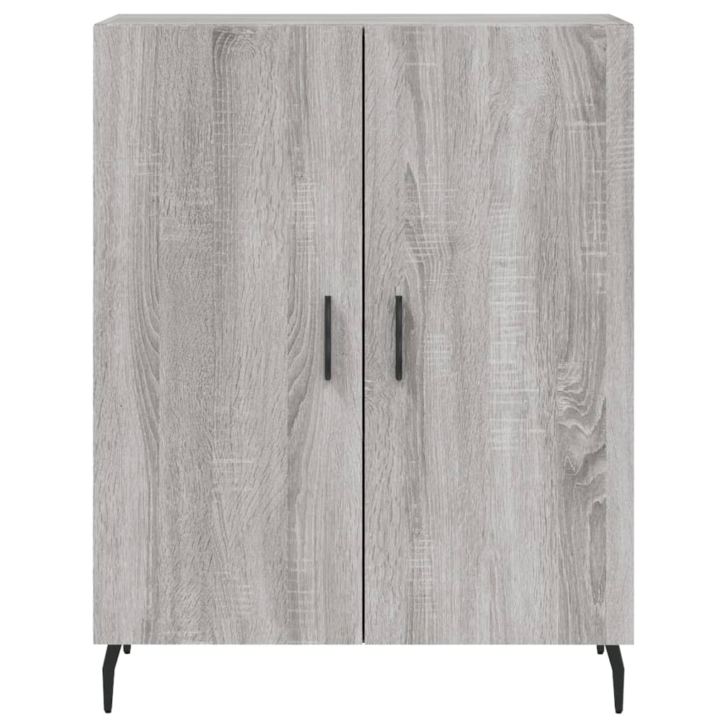 vidaXL Highboard gris Sonoma 69,5x34x180 cm en bois d'ingénierie