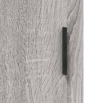 vidaXL Highboard gris Sonoma 69,5x34x180 cm en bois d'ingénierie