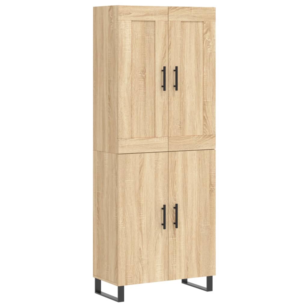 vidaXL Vaisselier chêne Sonoma 69,5x34x180 cm Aggloméré