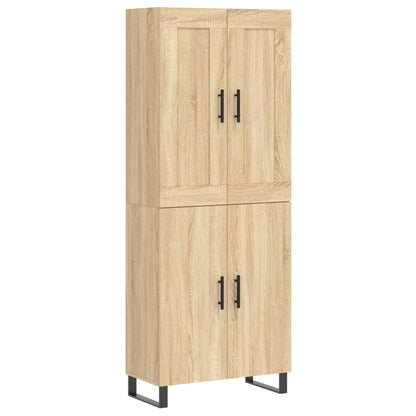 vidaXL Vaisselier chêne Sonoma 69,5x34x180 cm Aggloméré