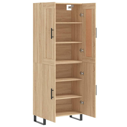 vidaXL Vaisselier chêne Sonoma 69,5x34x180 cm Aggloméré
