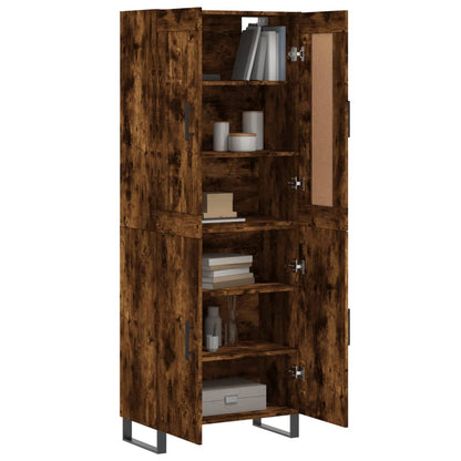 vidaXL Highboard Räuchereiche 69,5x34x180 cm Holzwerkstoff