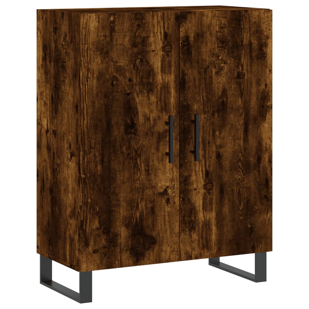 vidaXL Highboard Räuchereiche 69,5x34x180 cm Holzwerkstoff