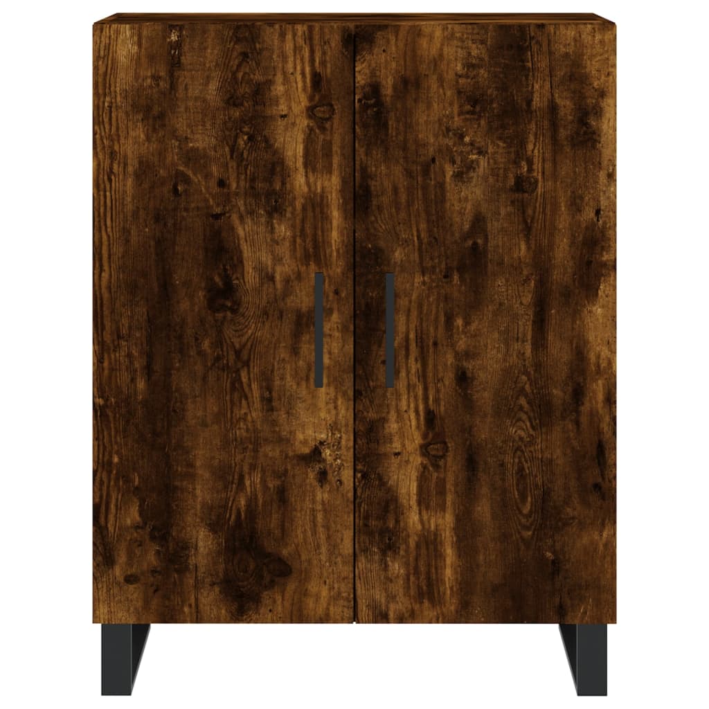 vidaXL Highboard Räuchereiche 69,5x34x180 cm Holzwerkstoff