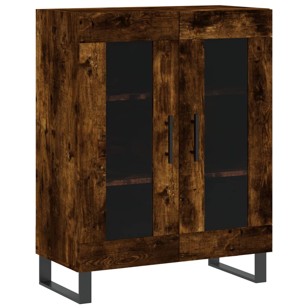 vidaXL Highboard Räuchereiche 69,5x34x180 cm Holzwerkstoff